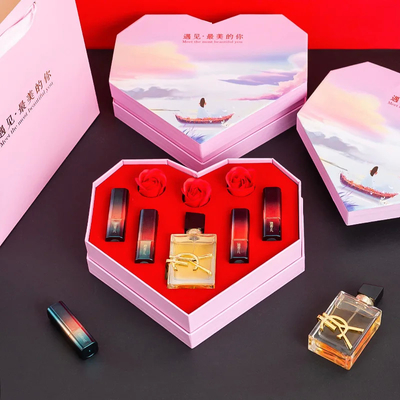 Hộp quà sinh nhật ngày Valentine năm 2023 Bao bì Hộp quà hình trái tim sang trọng dành cho Valentine Bao bì bộ quà
